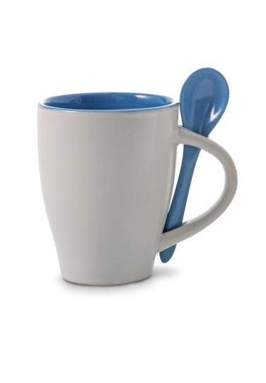 Kubek ceramiczny 300 ml z łyżeczką