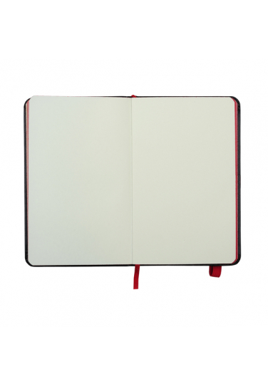 Notes 130x210/80k gładki Badajoz, czarny/czerwony